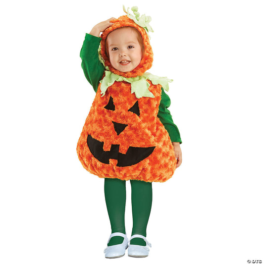 Toddler plush pumpkin costume