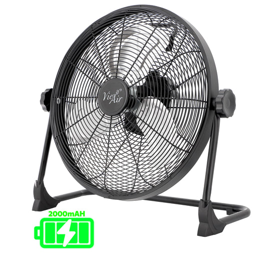 Vie Air 16 Inch Rechargeable Indoor/Outdoor Floor Fan (IPX4 Rated)