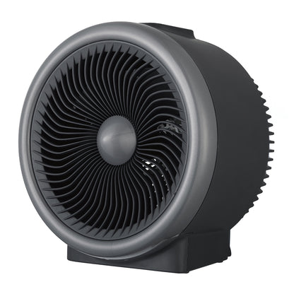 BLACK+DECKER BHDT118 BHDT118 1,500-Watt-Max Digital Turbo 2-in-1 Fan Heater with Thermostat, Silver and Black