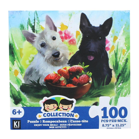 Painting Dog 100 Piece Juvenile Collection Jigsaw Puzzle