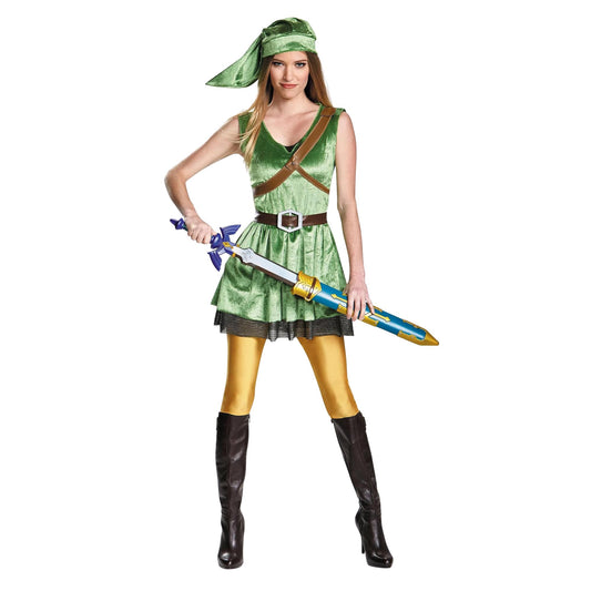 Legend of Zelda Link Costume Women's Adult Small 4-6