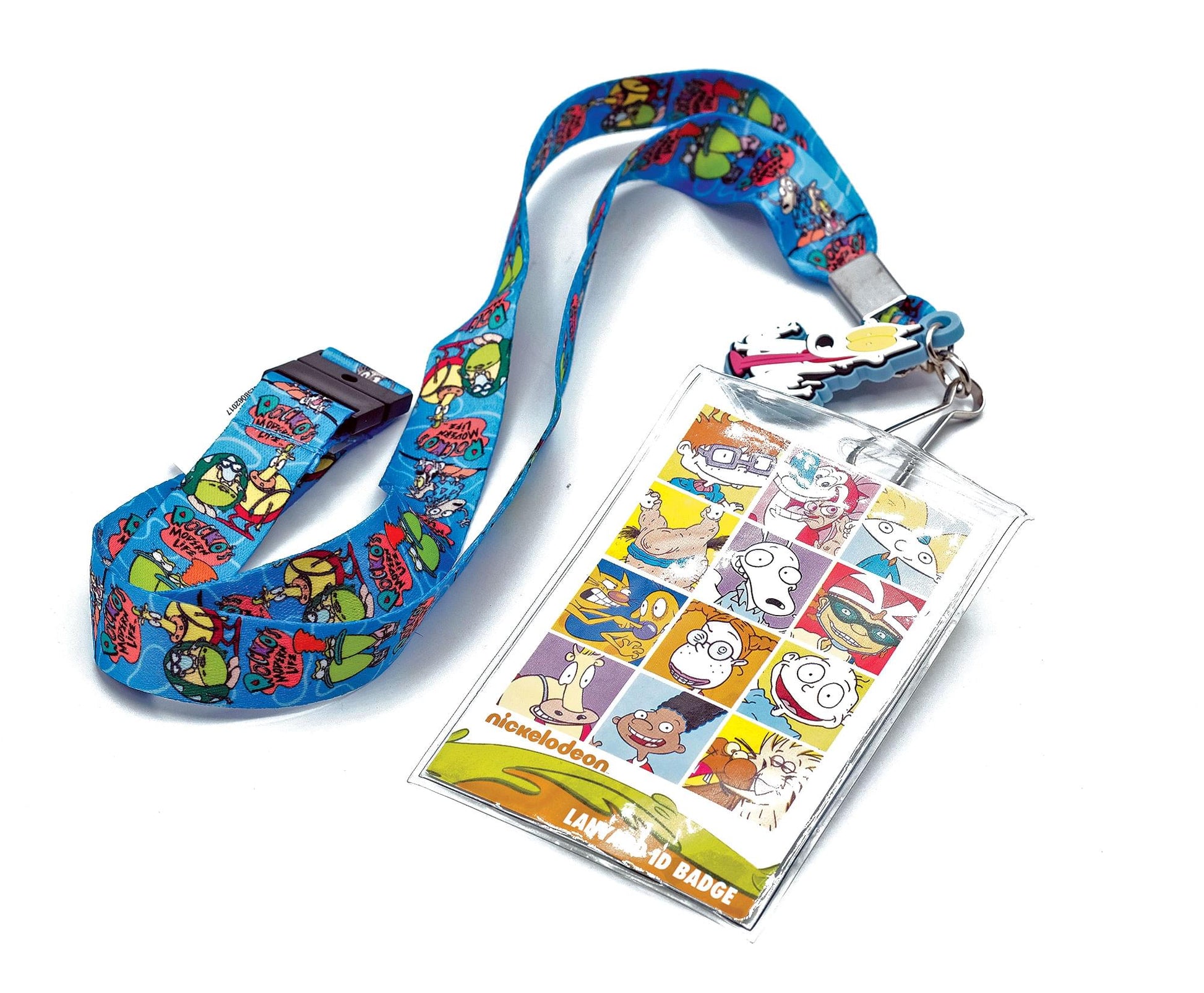 Nickelodeon Rocko's Modern Life Lanyard With ID Badge Holder And Removable Charm