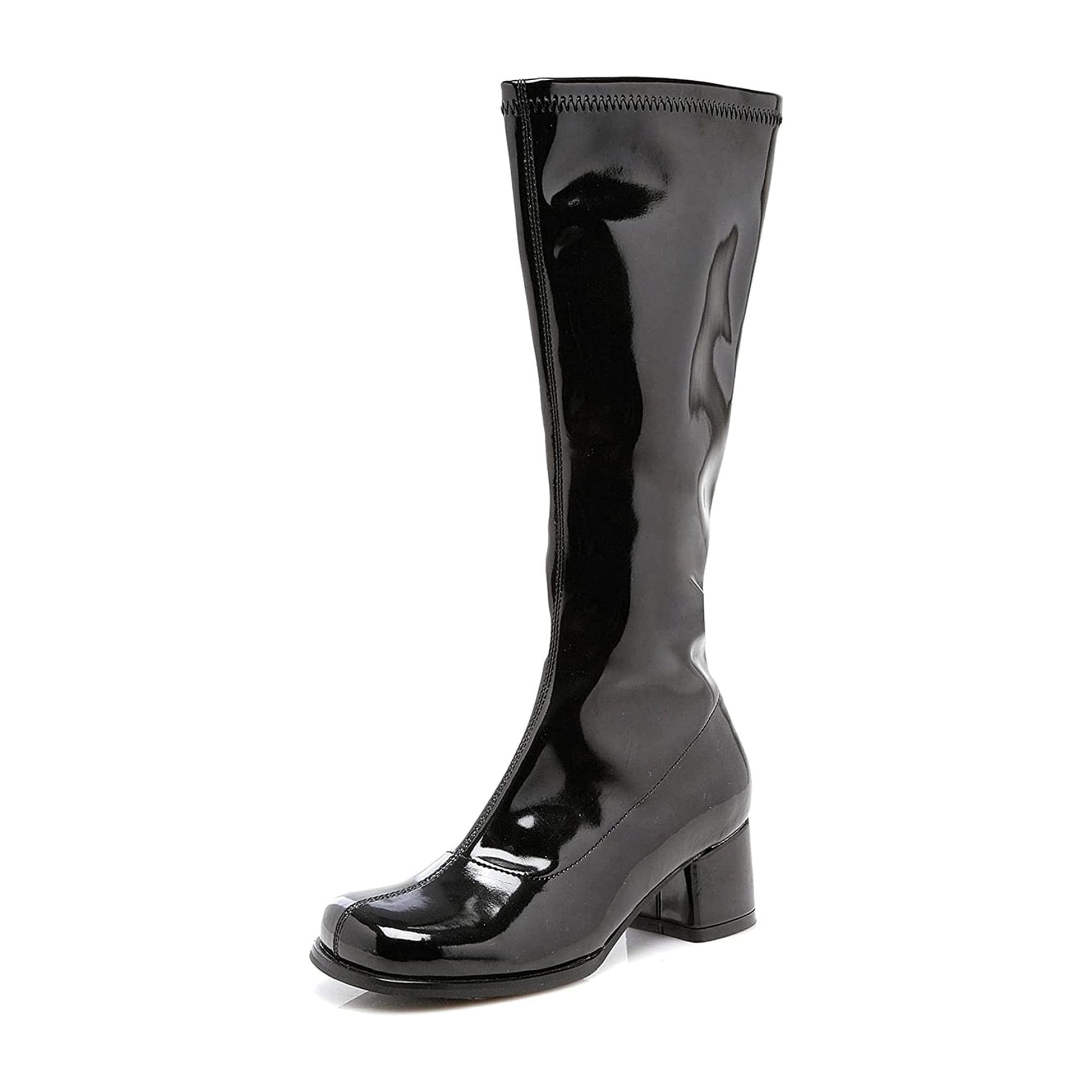 1.75 Inch Heel Black Costume Gogo Boots | Child Large