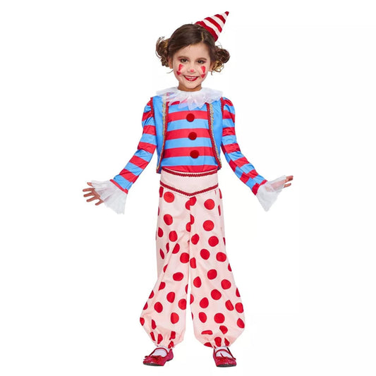 Vintage Clown Child Costume | Medium