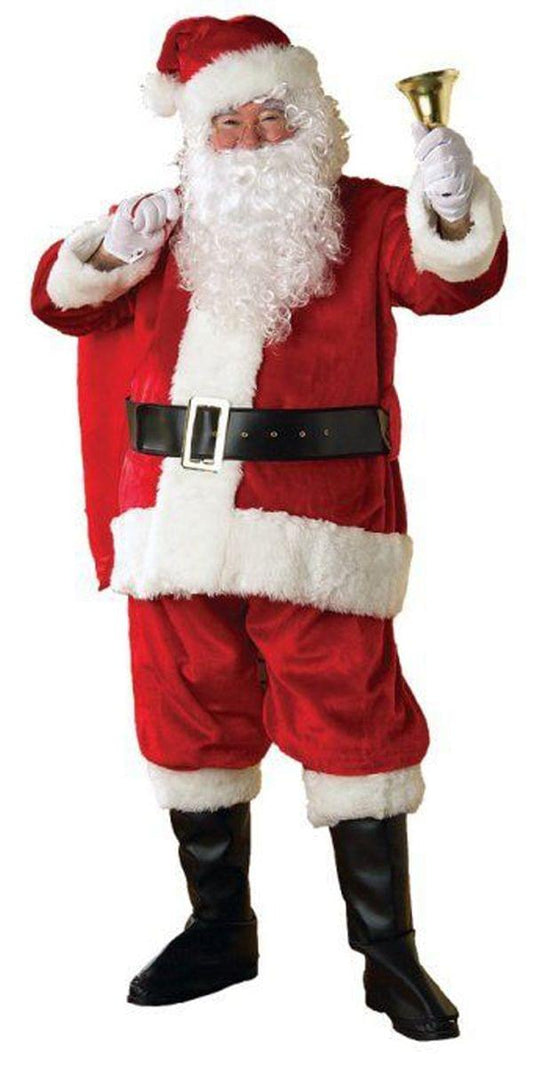 Deluxe Premier Plush Santa Suit Adult Costume Standard