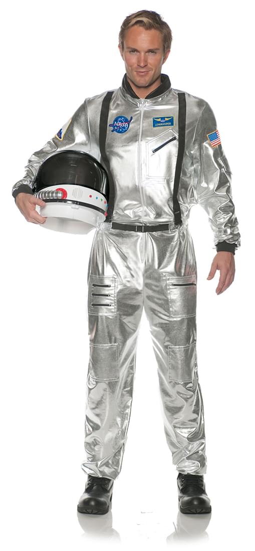Astronaut Silver Adult Costume, One Size