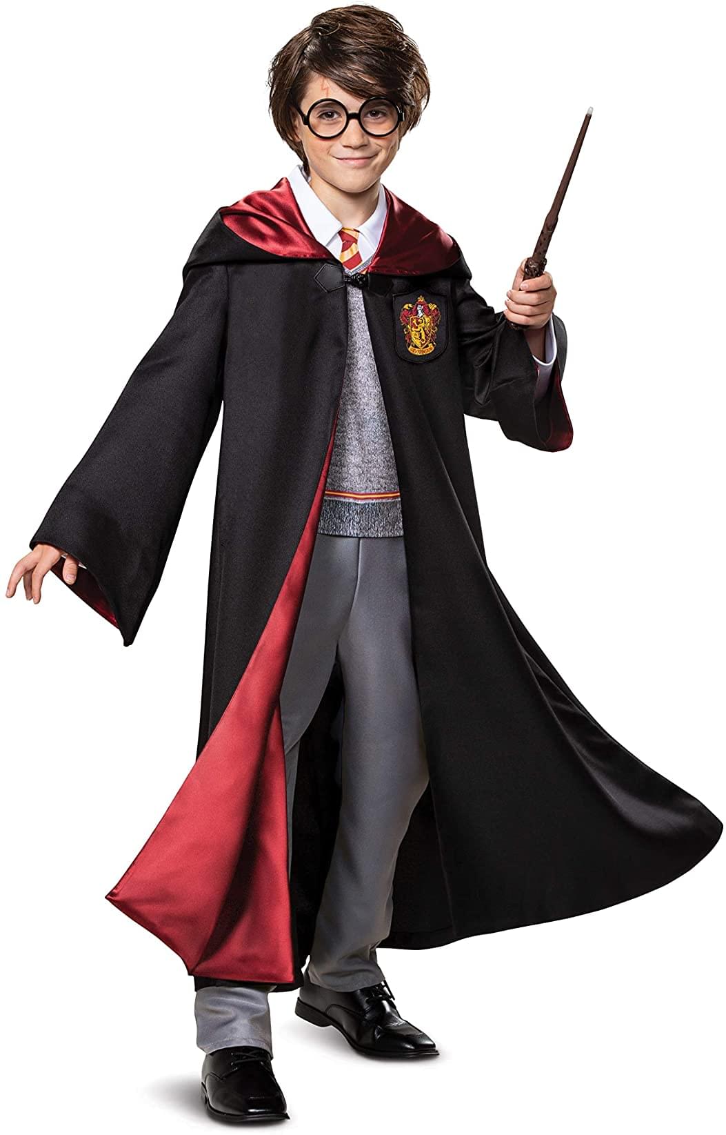 Harry Potter Prestige Hooded Robe and Jumpsuit Child Costume | Small (4-6)