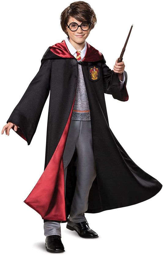 Harry Potter Prestige Hooded Robe and Jumpsuit Child Costume | Small (4-6)