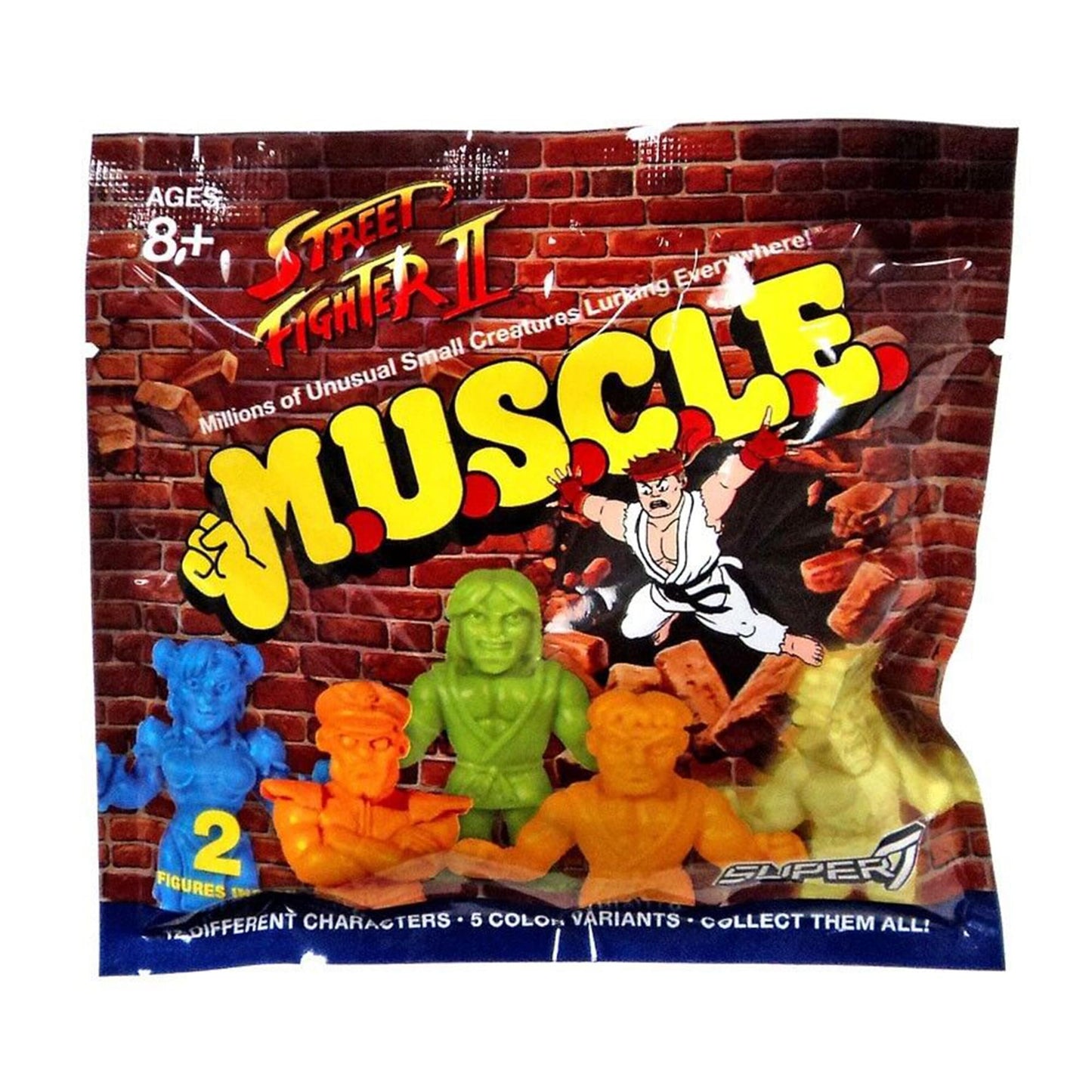 Street Fighter II M.U.S.C.L.E. Mini-Figure Wave 1 | Random 2-Pack