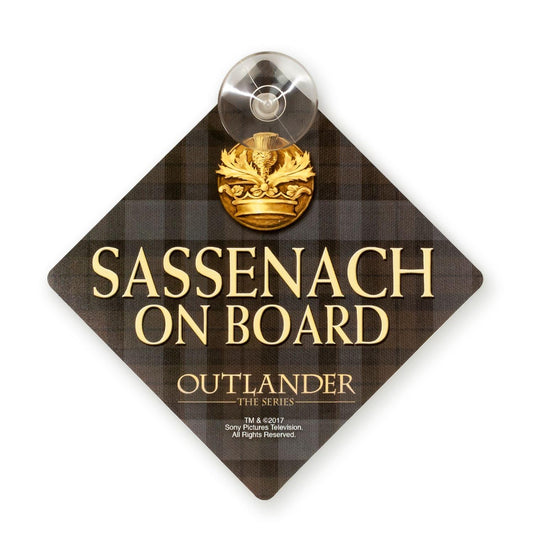 Outlander Sassenach Car Window Sign | Official Outlander Decorative Collectible
