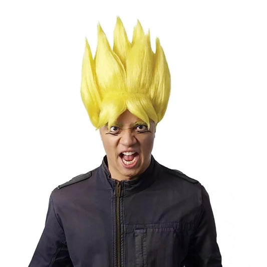 Anime Warrior Adult Yellow Costume Wig