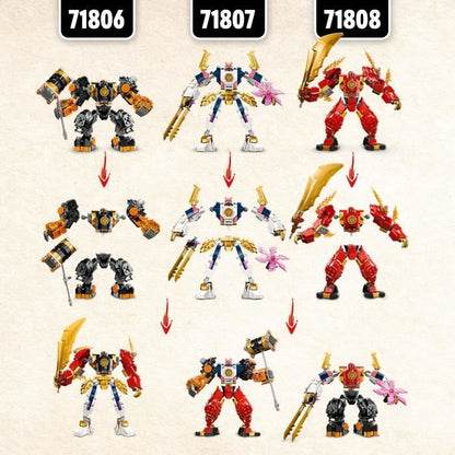 LEGO 71806 NINJAGO Cole's Elemental Robot from Earth, Toy with 2 Characters including a Cole Minifigure, Ninja Gift