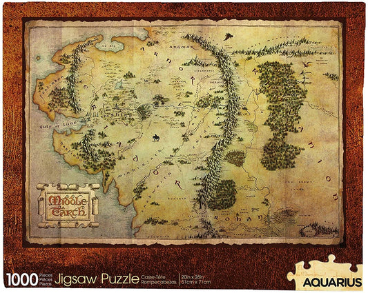 The Hobbit Map 1000 Piece Jigsaw Puzzle
