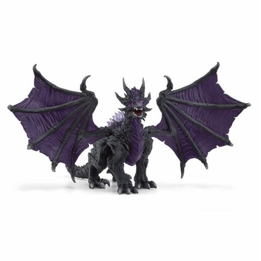 Dark Dragon Figure - Ultra-Realistic and Durable Toy Dragon with Movable Wings - Gift for Boys and Girls Ages 7