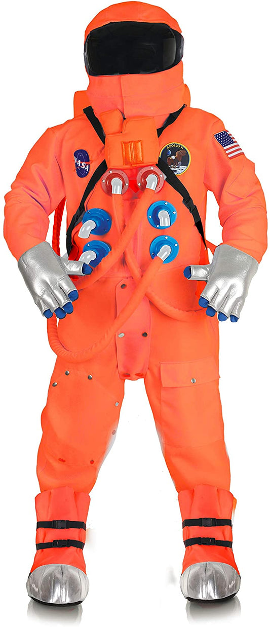 Orange Astronaut Suit Deluxe Adult Costume | Standard