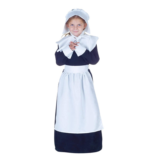 Pilgrim Girl Child Costume: Medium