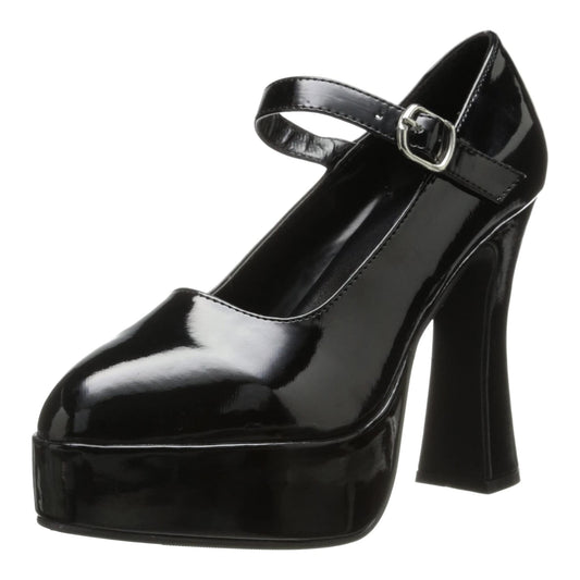5 Inch Pump Black Mary Jane Adult Costume Shoes | 6