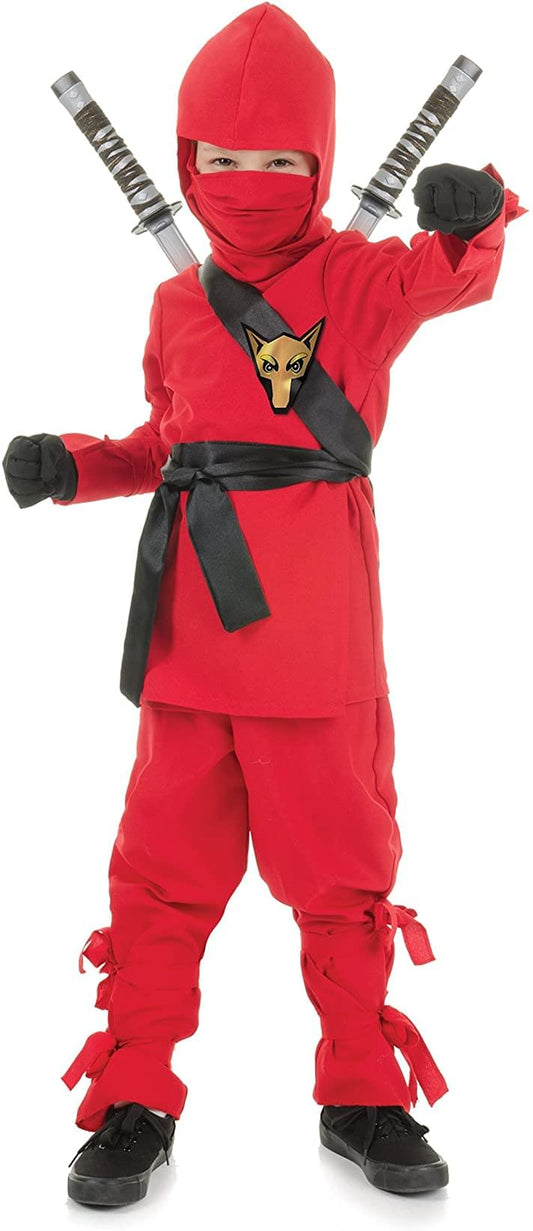 Red Ninja Child Costume | X-Large