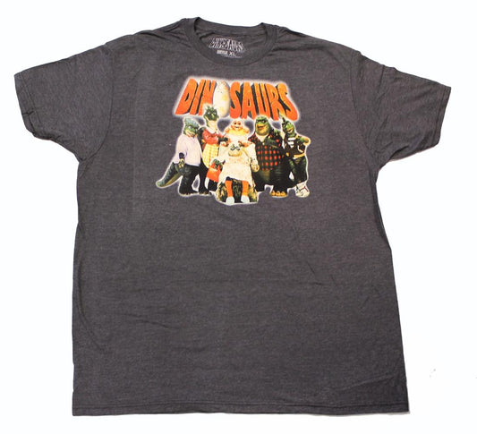 ABC's Dinosaurs Logo & Cast Men's Grey T-Shirt - Small