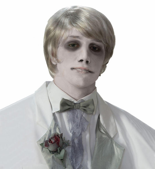 Ghostly Gentleman Grey/White Costume Wig Adult One Size Fits Most